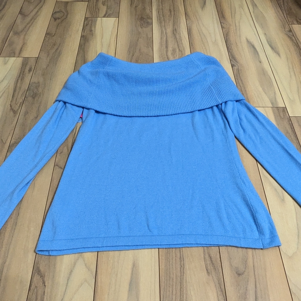 NWT! Lilly Pulitzer Christin Sweater Zanzibar Blue Size L $138 - Picture 12 of 12